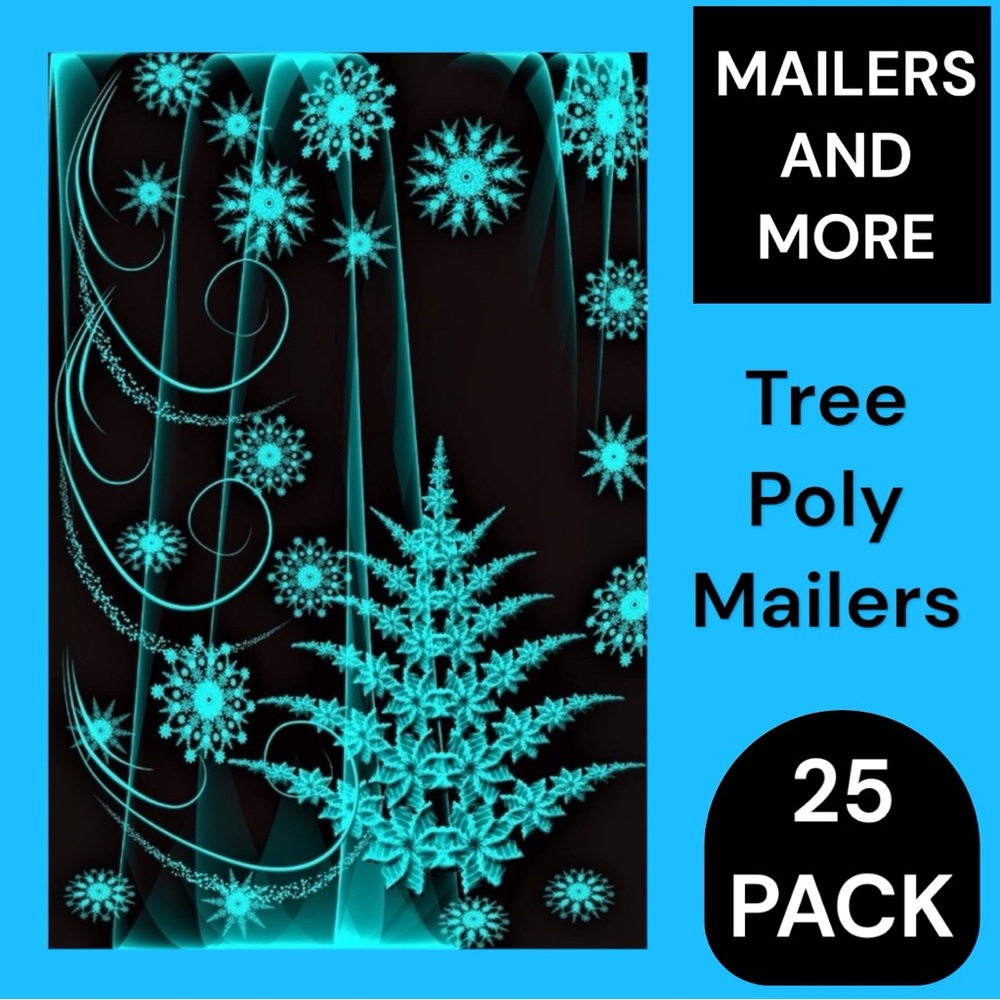 25 10X13 Emerald Tree Poly Mailer PRICE IS FIRM - Picture 3 of 8